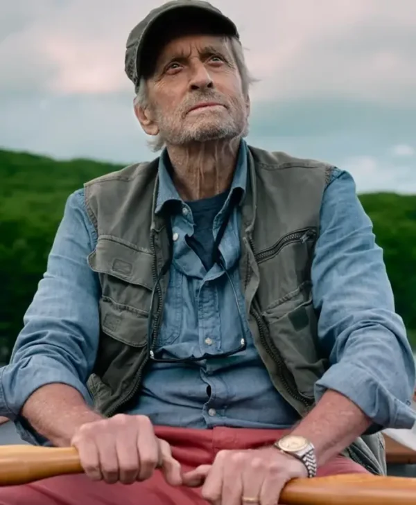 Looking Through Water Michael Douglas Green Vest Side