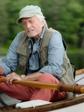 Looking Through Water Michael Douglas Green Vest