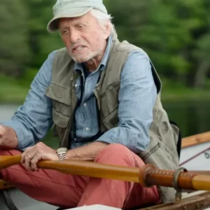 Looking Through Water Michael Douglas Green Vest