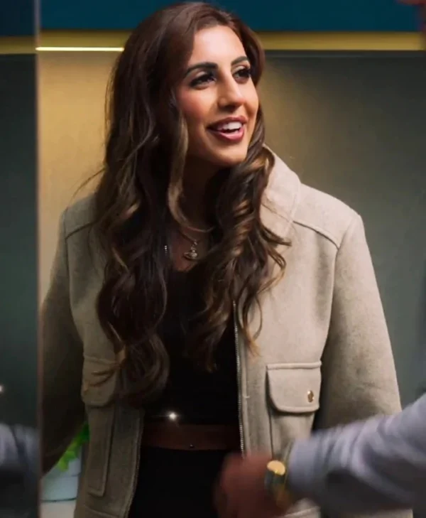 Love is Blind UK S02 Sarover Kaur Aujla Wool Jacket Front