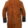 Malcolm Reynolds Brown Suede Leather Firefly Trench Coat