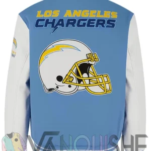 Mashup Los Angeles Chargers Varsity Jacket left