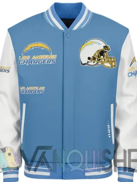 Mashup Los Angeles Chargers Varsity Jacket front