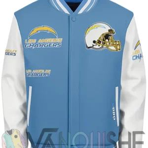 Mashup Los Angeles Chargers Varsity Jacket front