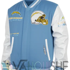 Mashup Los Angeles Chargers Varsity Jacket left