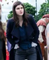 Mayfair Witches S02 Alexandra Daddario Blue Coat Back