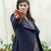 Mayfair Witches S02 Alexandra Daddario Blue Coat Front