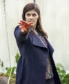 Mayfair Witches S02 Alexandra Daddario Blue Coat Front