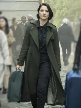 Mayfair Witches S02 Mariana Novak Green Coat Side