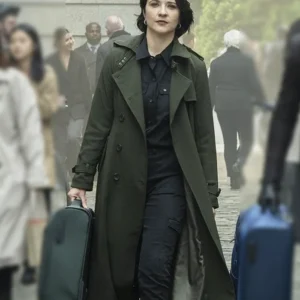 Mayfair Witches S02 Mariana Novak Green Coat Side