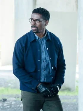 Mayfair Witches S02 Tongayi Chirisa Blue Jacket Side