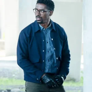 Mayfair Witches S02 Tongayi Chirisa Blue Jacket Side