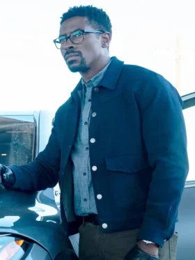 Mayfair Witches S02 Tongayi Chirisa Blue Wool Jacket