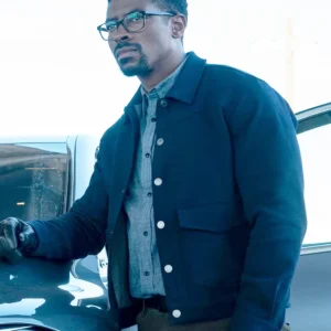 Mayfair Witches S02 Tongayi Chirisa Blue Wool Jacket