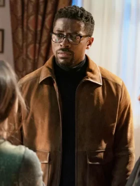 Mayfair Witches S02 Tongayi Chirisa Brown Suede Jacket