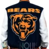 Men’s Chicago Bears Mashup Classic Rib Varsity Jacket back