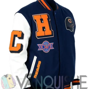 Men’s Chicago Bears Mashup Classic Rib Varsity Jacket right
