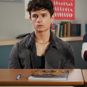 My Life With The Walter Boys Ashby Gentry Denim Jacket Front