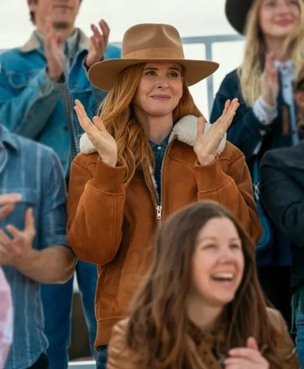 My Life With The Walter Boys Sarah Rafferty Suede Jacket Front