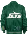 New York Jets Silver Tab Green Varsity Jacket backk