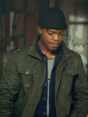 Night Always Comes Stephan James Green Jacket Side