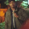 Night Always Comes Stephan James Green Jacket Back