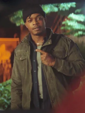 Night Always Comes Stephan James Green Jacket Back