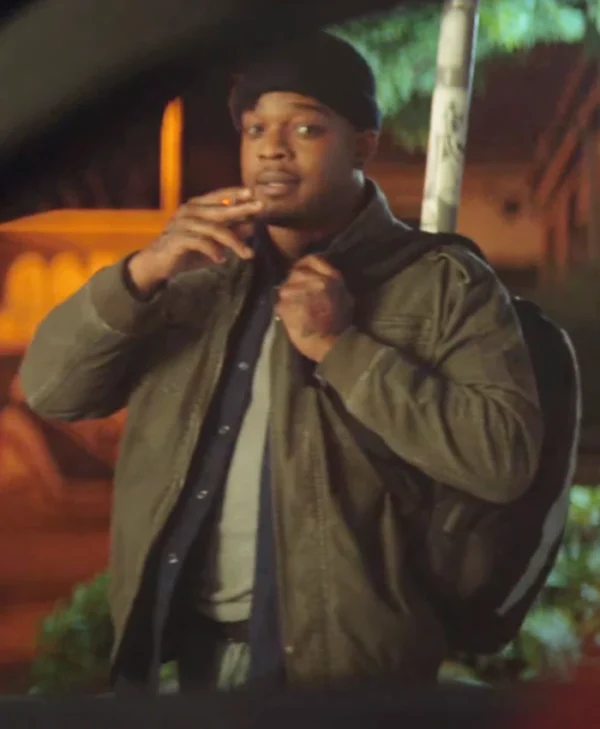 Night Always Comes Stephan James Green Jacket Front
