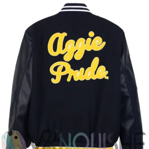 North Carolina A And T Motto 3.0 Aggie Blue Varsity Jacket back
