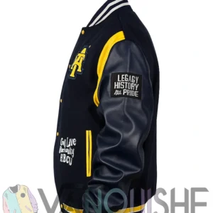 North Carolina A And T Motto 3.0 Aggie Blue Varsity Jacket left