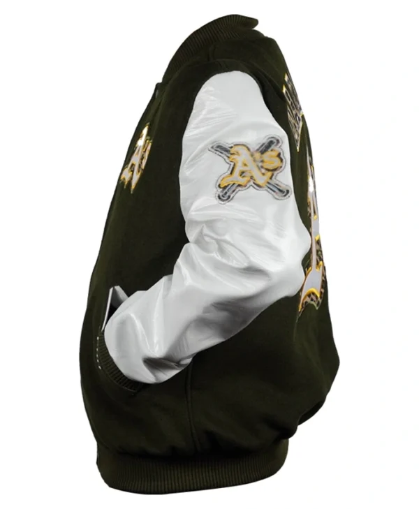 Oakland Athletics Animal Print Varsity Jacket