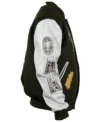 Oakland Athletics Animal Print Varsity Jacket Back