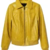 Olympo S01 Clara Galle Bomber Leather Jacket