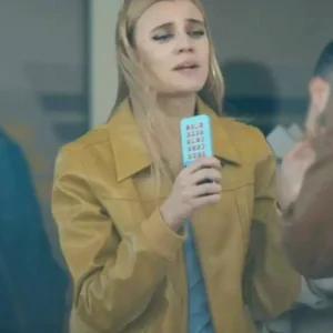 Olympo S01 Clara Galle Bomber Leather Jacket Front