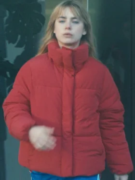 Olympo S01 Clara Galle Red Puffer Jacket Side