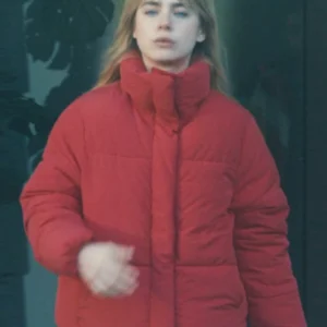 Olympo S01 Clara Galle Red Puffer Jacket Side