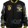 Pittsburgh Pirates Retro Classic Rib Black Varsity Jacket front