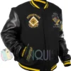 Pittsburgh Pirates Retro Classic Rib Black Varsity Jacket right