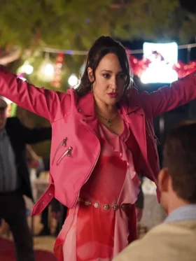 Platonic S01 Gupse Özay Pink Leather Jacket