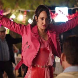 Platonic S01 Gupse Özay Pink Leather Jacket