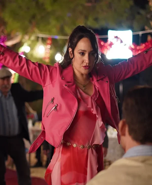 Platonic S01 Gupse Özay Pink Leather Jacket