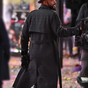 Play Dirty LaKeith Stanfield Black Wool Coat