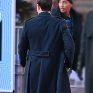 Play Dirty Mark Wahlberg Blue Wool Coat