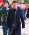 Play Dirty Mark Wahlberg Blue Wool Coat