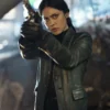 Play Dirty Rosa Salazar Leather Coat