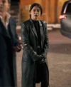 Play Dirty Rosa Salazar Black Leather Coat
