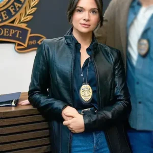 Providence Falls Katie Stevens Black Leather Jacket Side