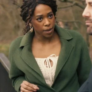 Providence Falls S01 Felicia Simone Green Coat