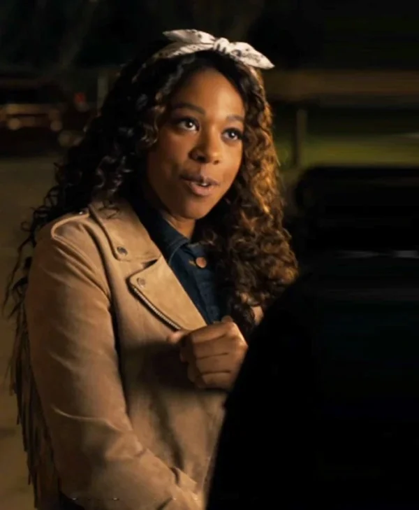 Providence Falls S01 Felicia Simone Suede Leather Jacket