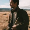 Red Plague Chad Sellers Brown Leather Jacket Back